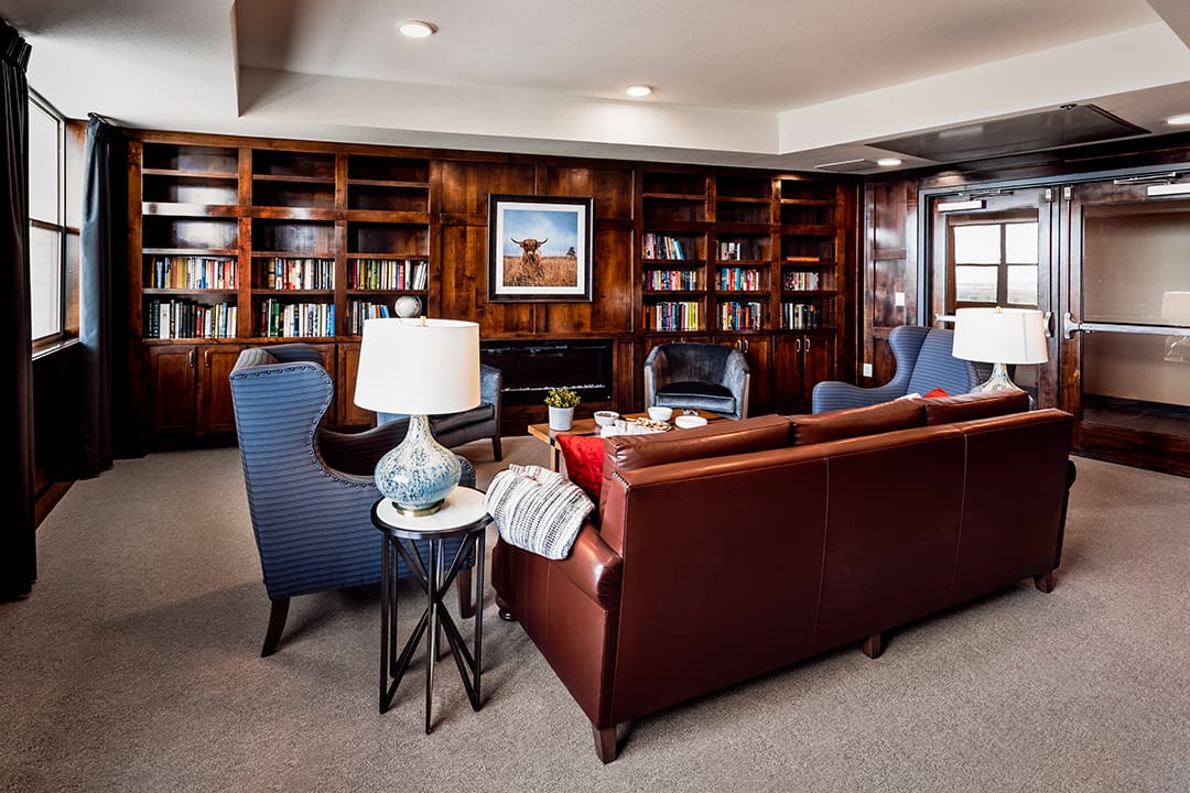 Library at 55 Resort in Windsor Colorado